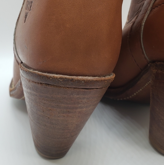Vintage Frye USA Made Leather Cowboy Boots Size 10 - Picture 11 of 11